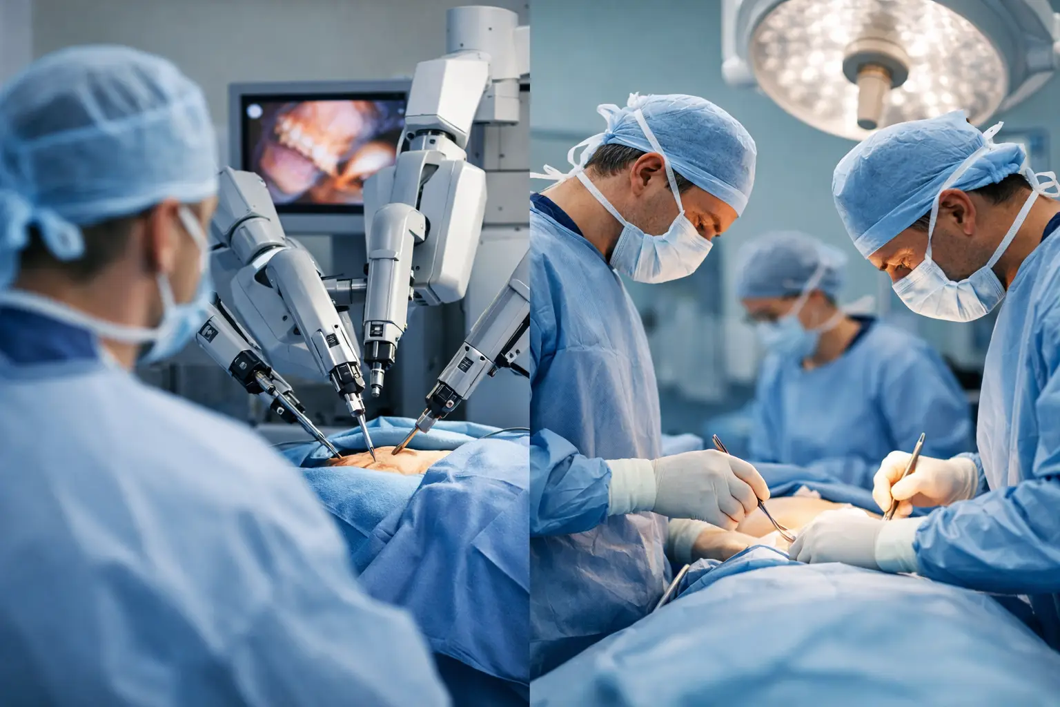 Chirurgie robotică versus chirurgie convențională