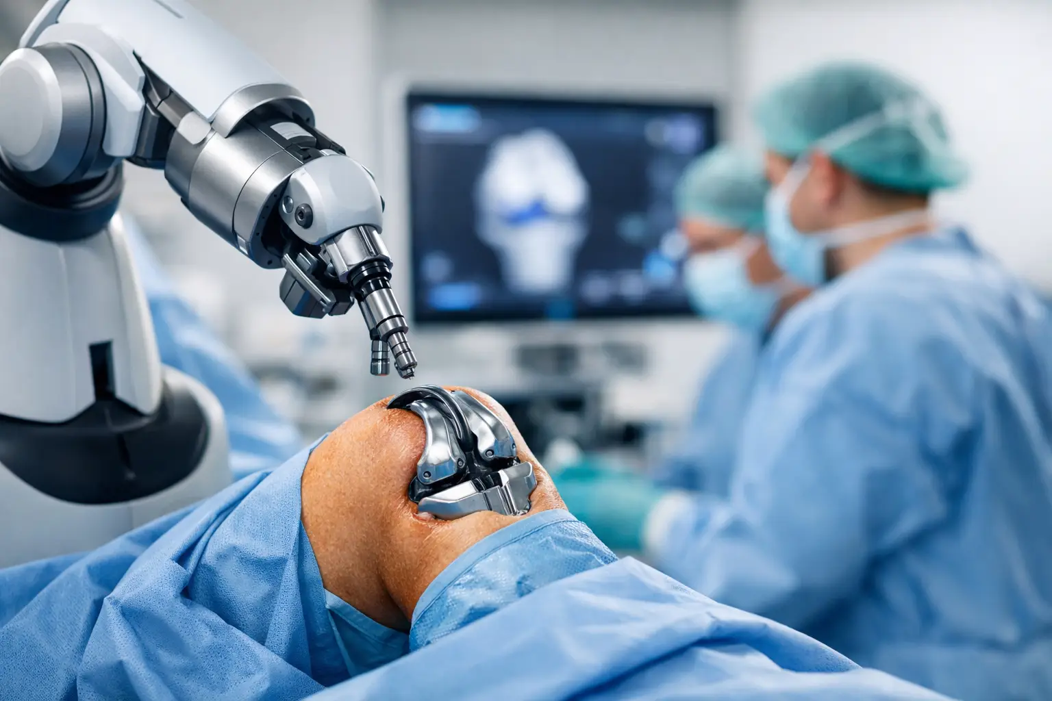 Avantajele protezării de genunchi asistată robotic