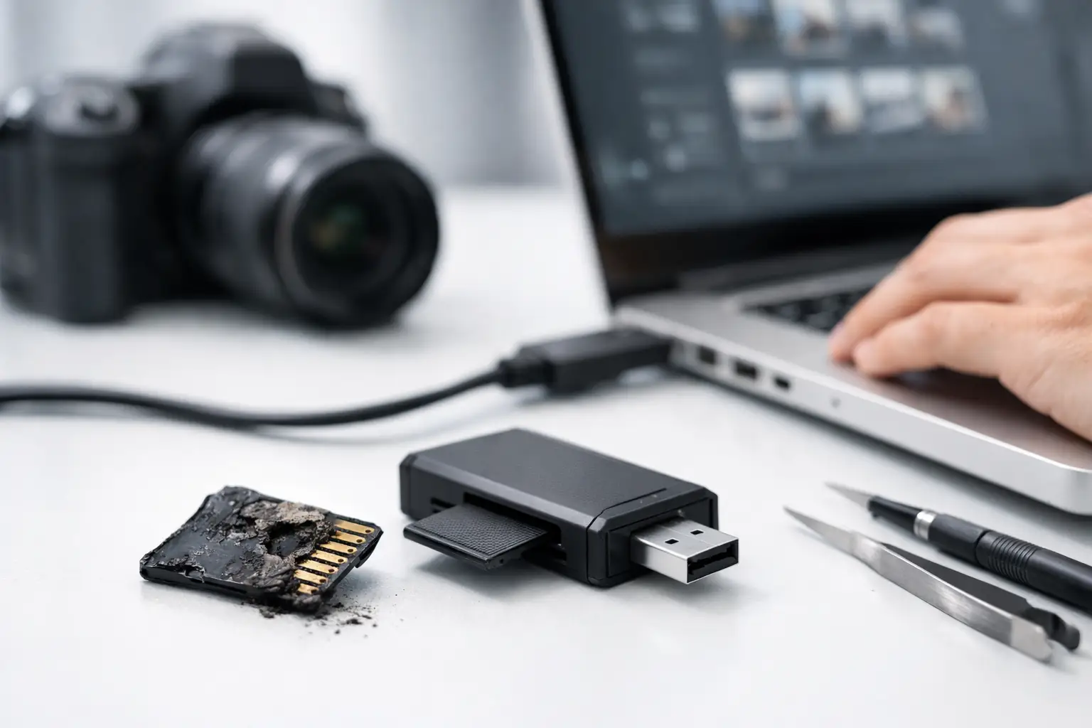 How to Retrieve Photos From a Damaged Camera Card