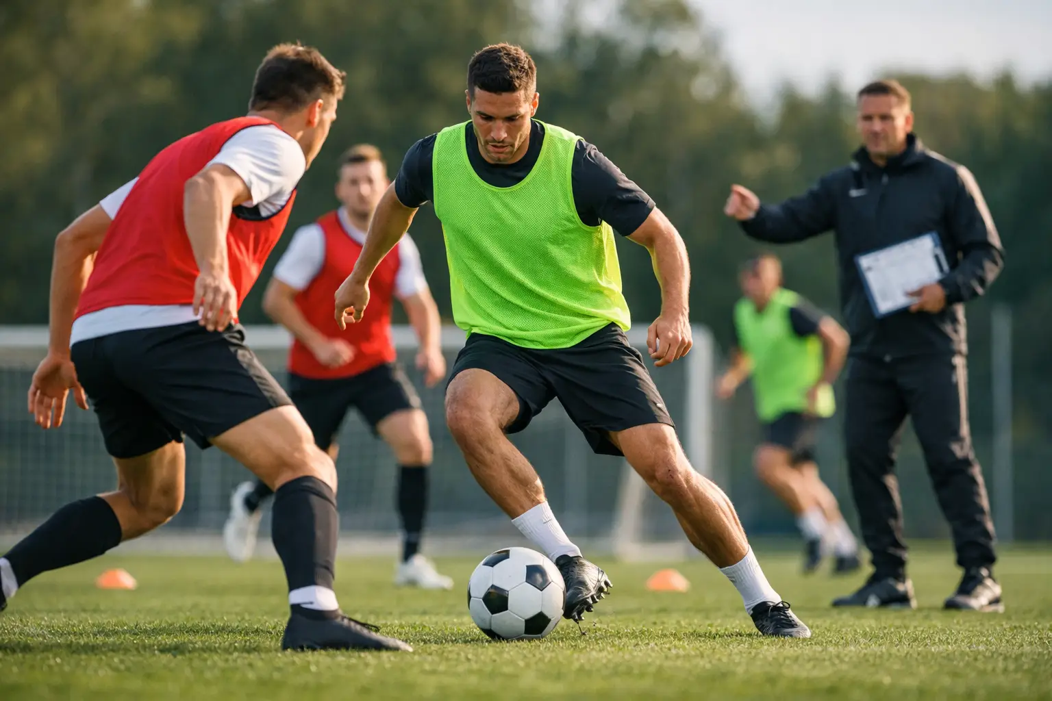 Umschaltspiel Training im Fußball planen