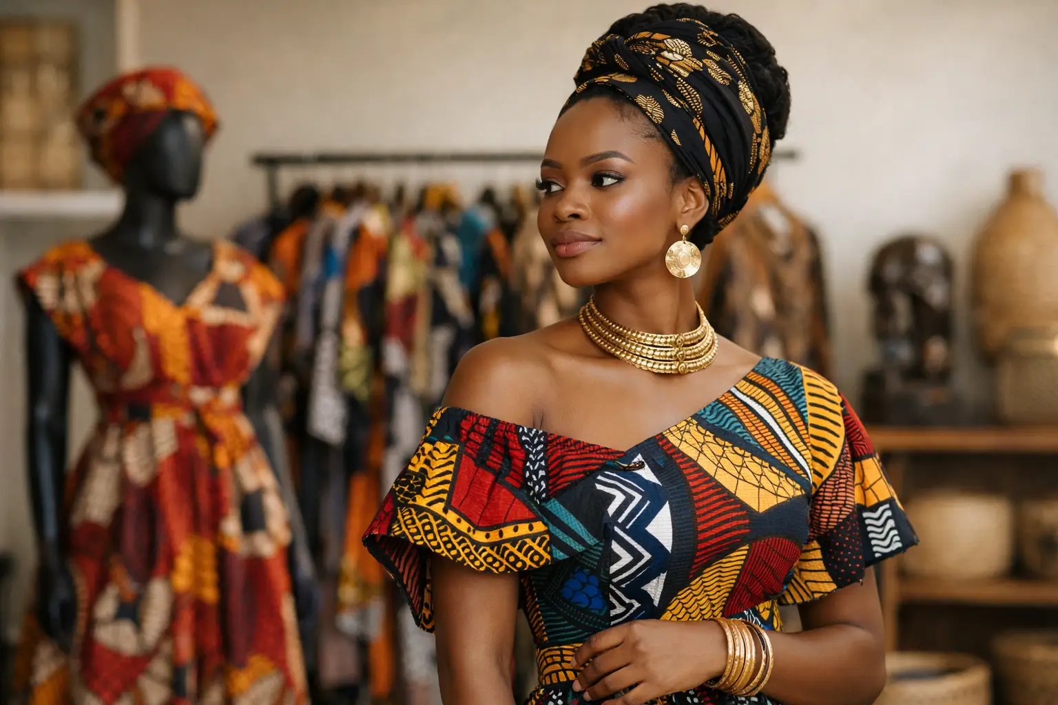 Boutique mode africaine pour un style affirmé