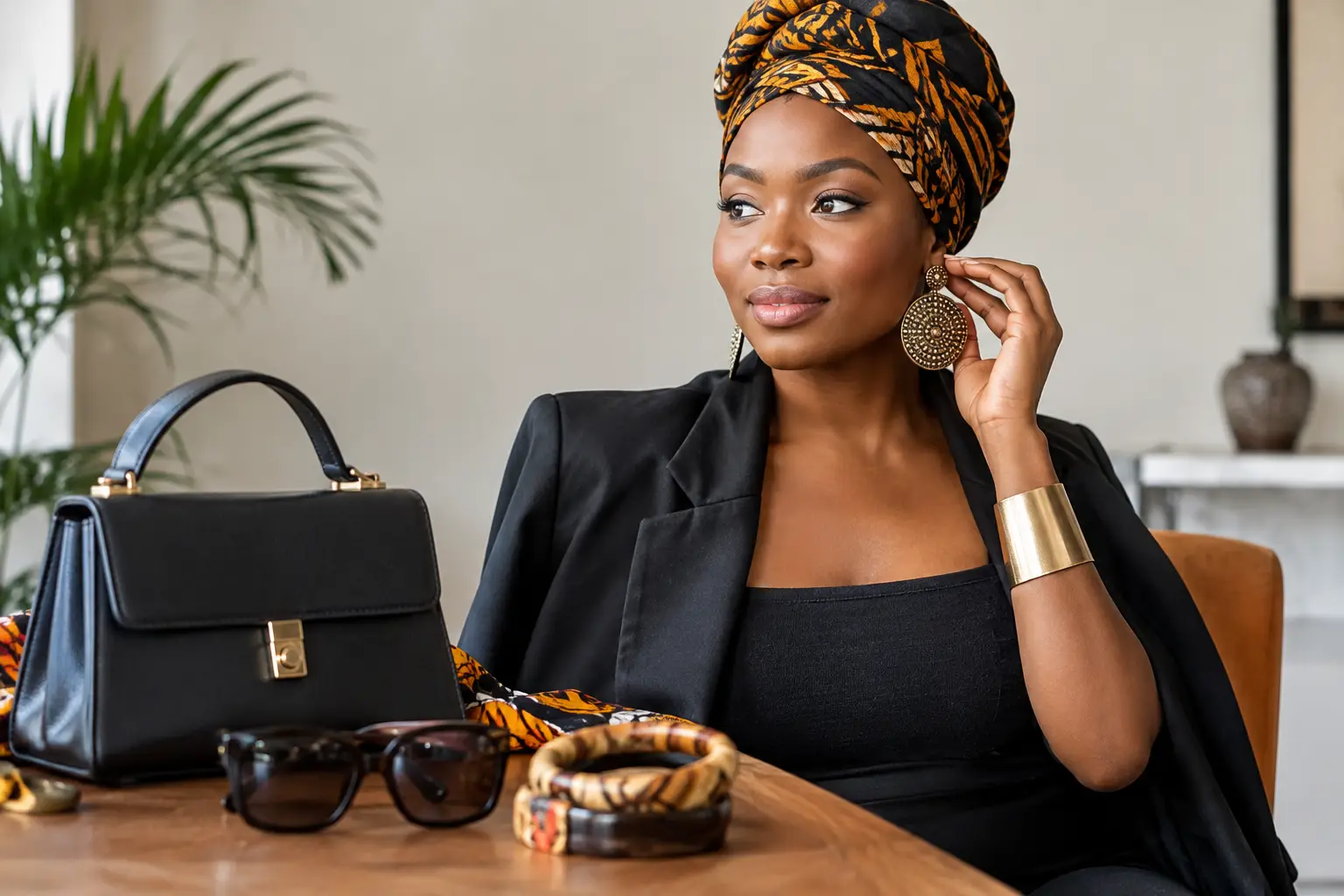Accessoiriser une tenue afro chic avec style