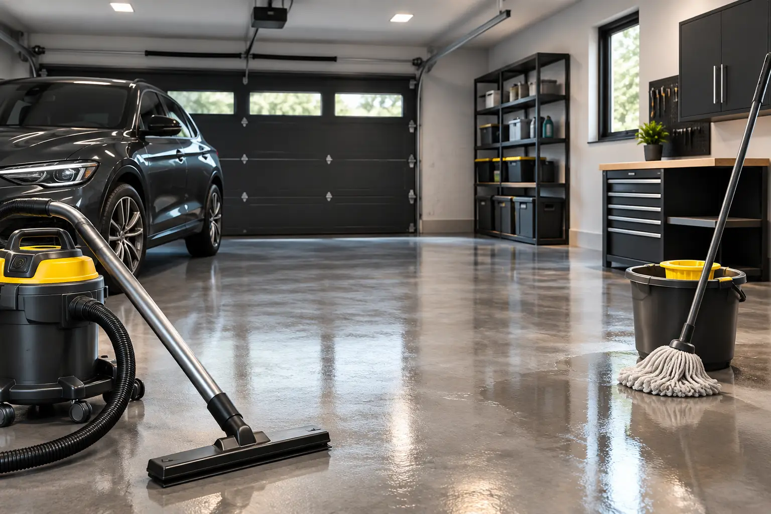 Comment laver un sol de garage intérieur efficacement