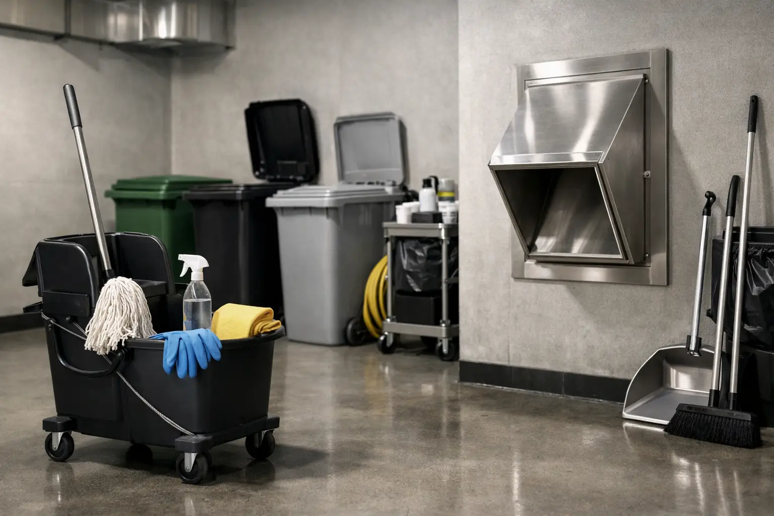 Comment nettoyer une salle à déchets efficacement
