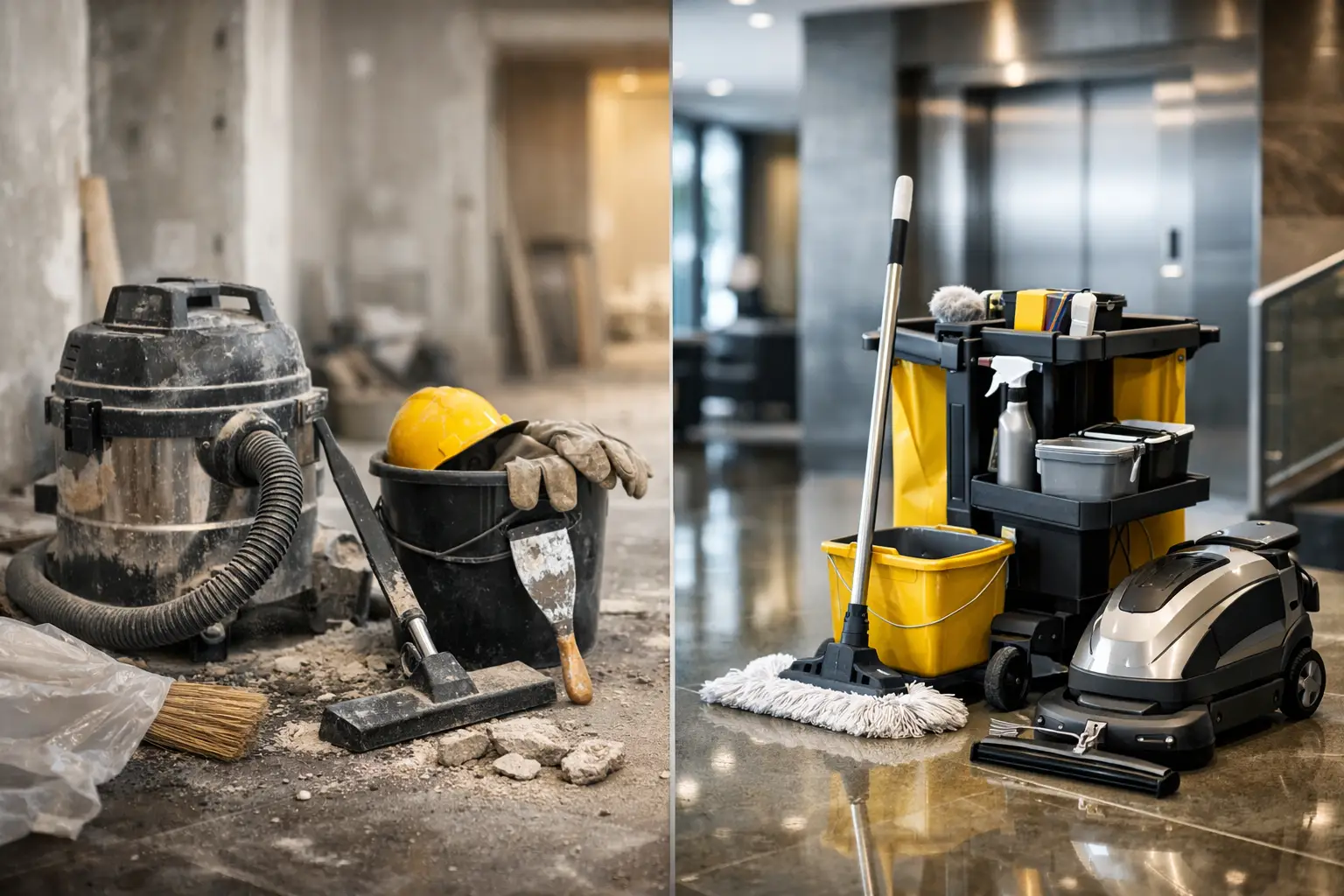 Nettoyage après travaux ou entretien régulier ?