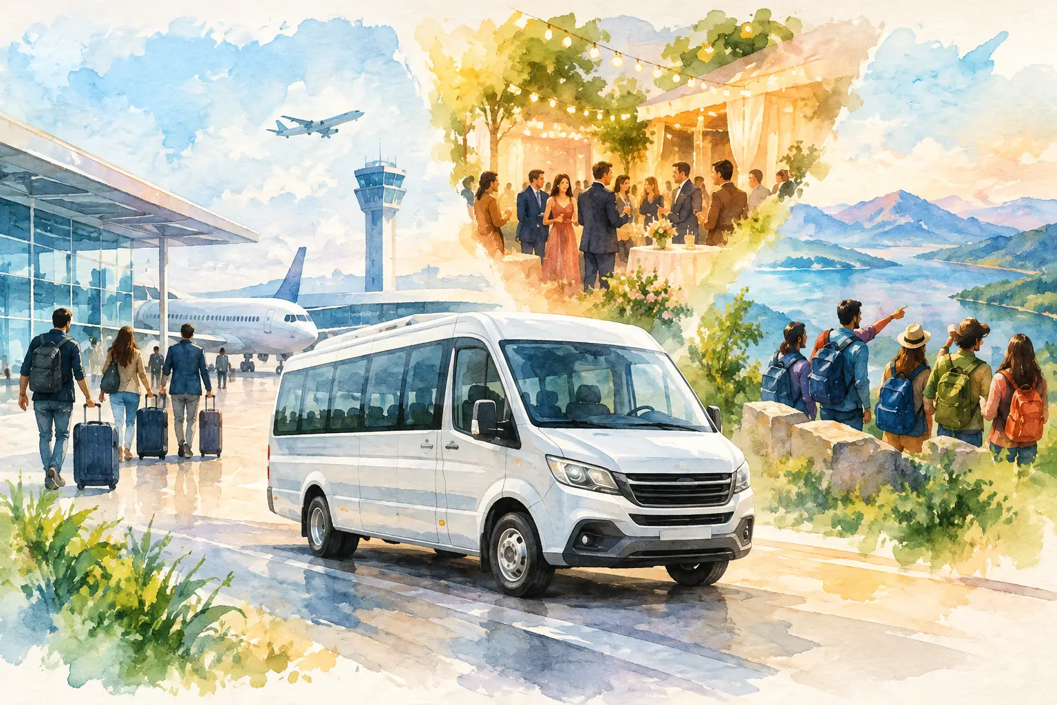 Minibus Hire for Airport, Events, and Group Trips