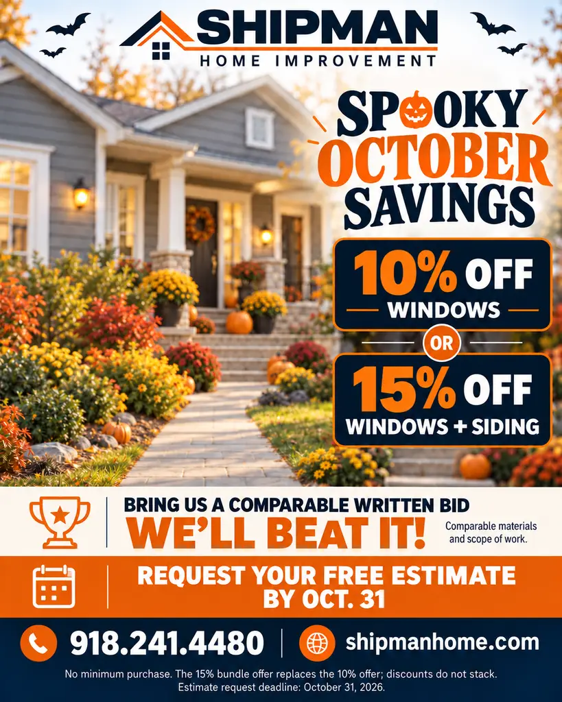 Spooky October Savings on Windows and Siding