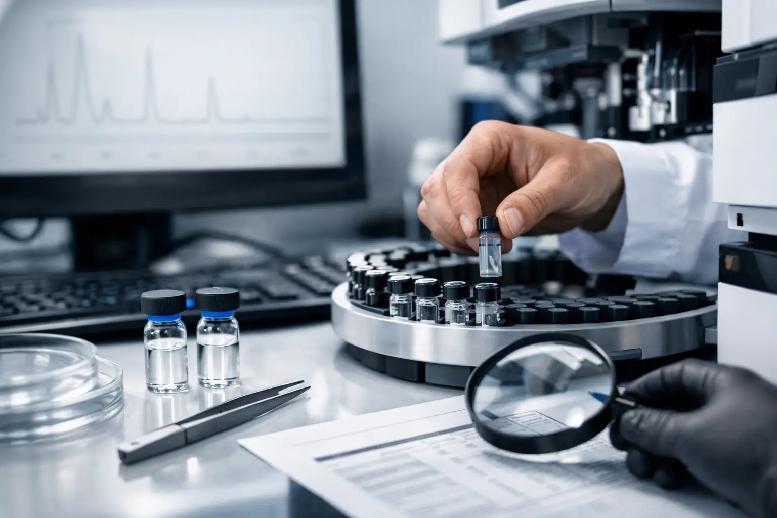 Cómo verificar pureza de péptidos con HPLC y COA