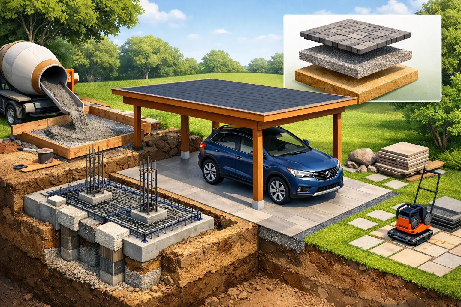 Gids fundering voor carport en de juiste basis