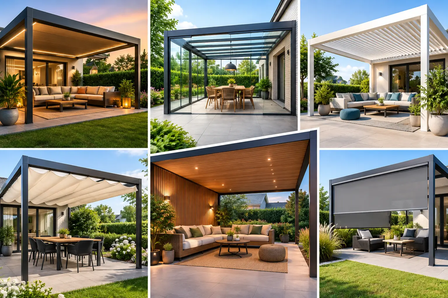 7 ideeën voor een moderne terrasoverkapping