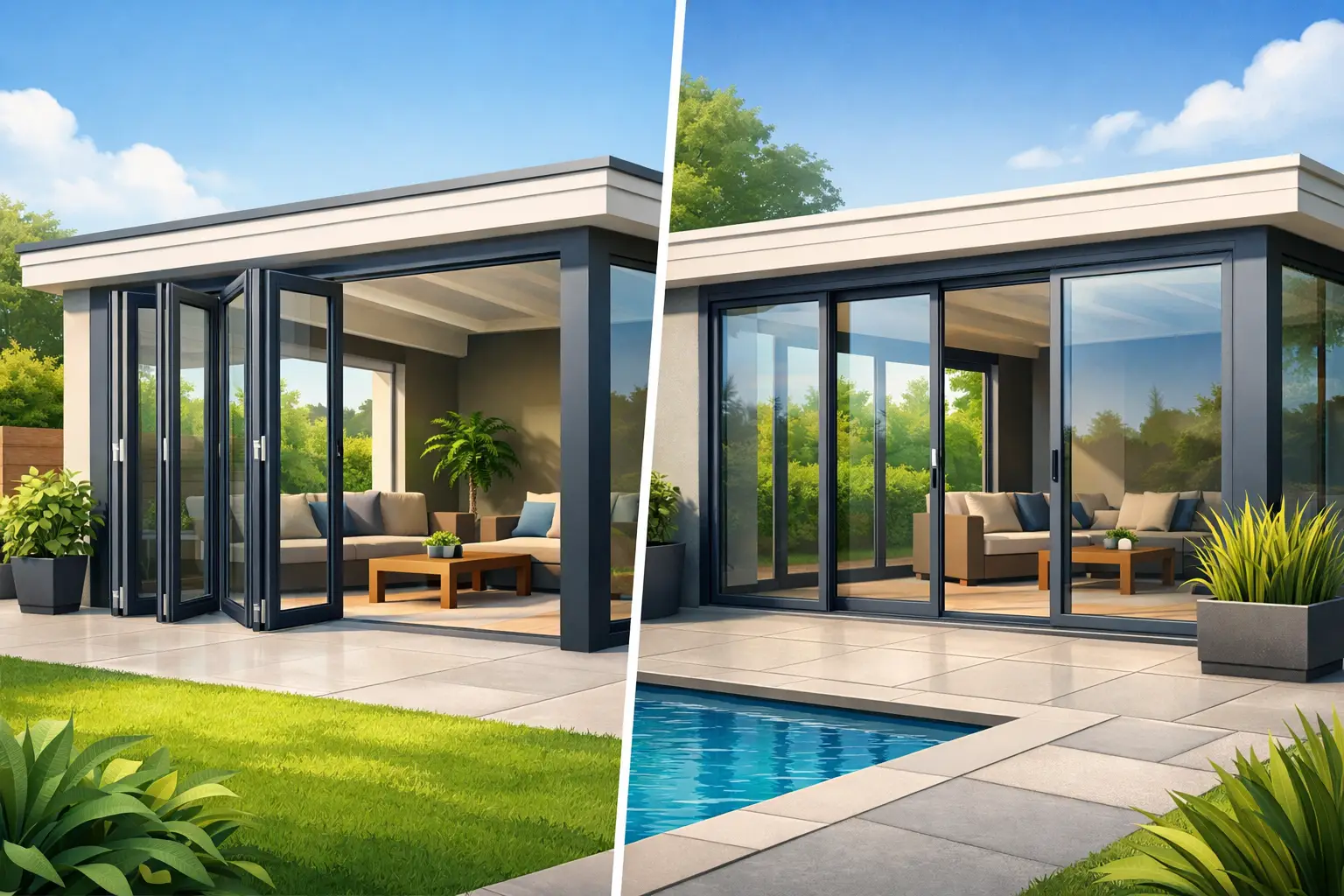 Vouwwand versus schuifwand voor veranda