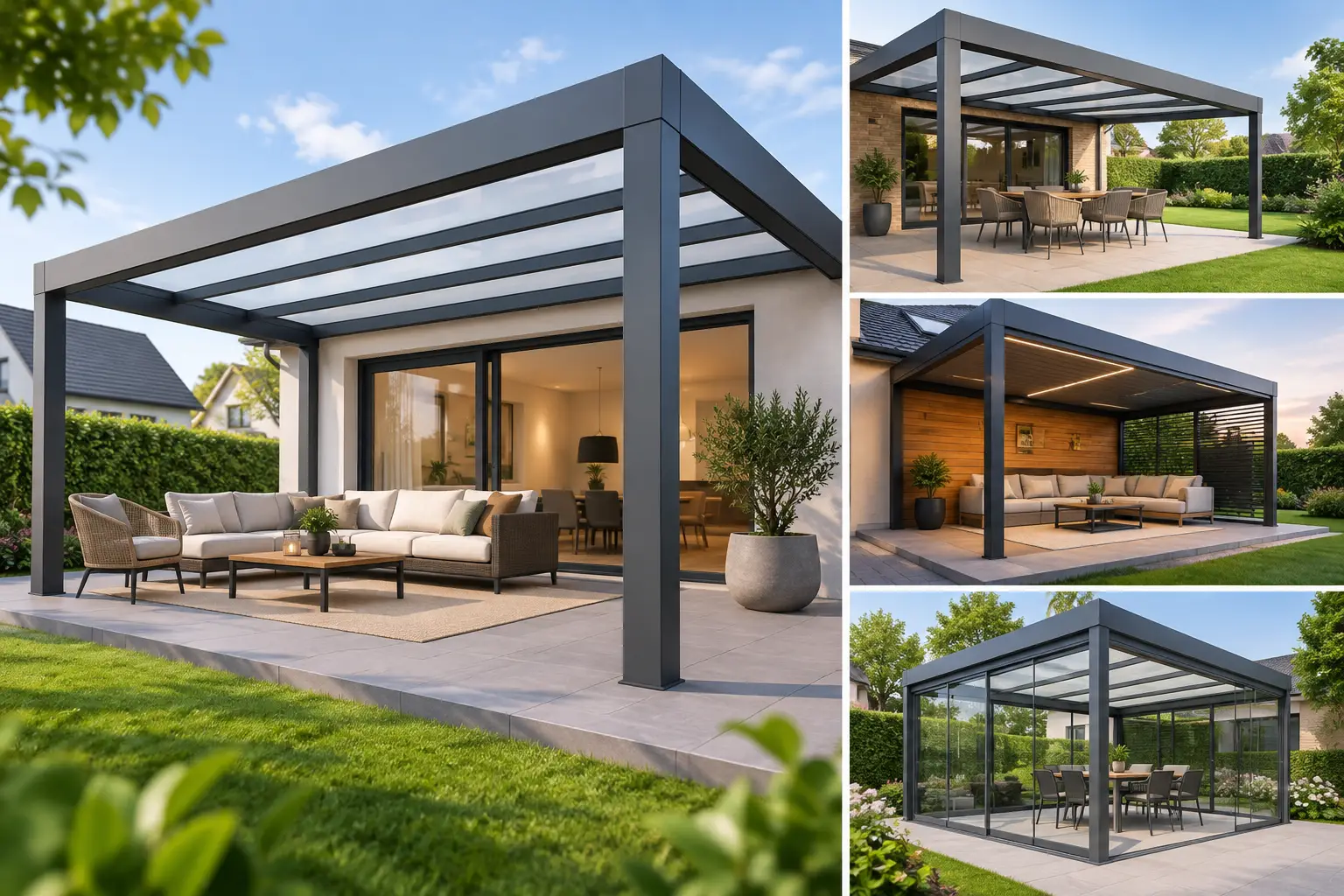 Dealerproject aluminium overkapping voorbeelden