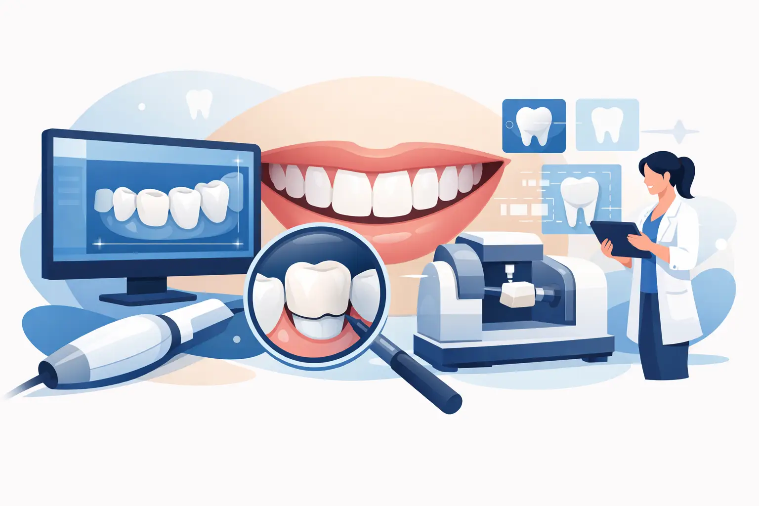 Restaurare dentară digitală, precizie pentru zâmbet