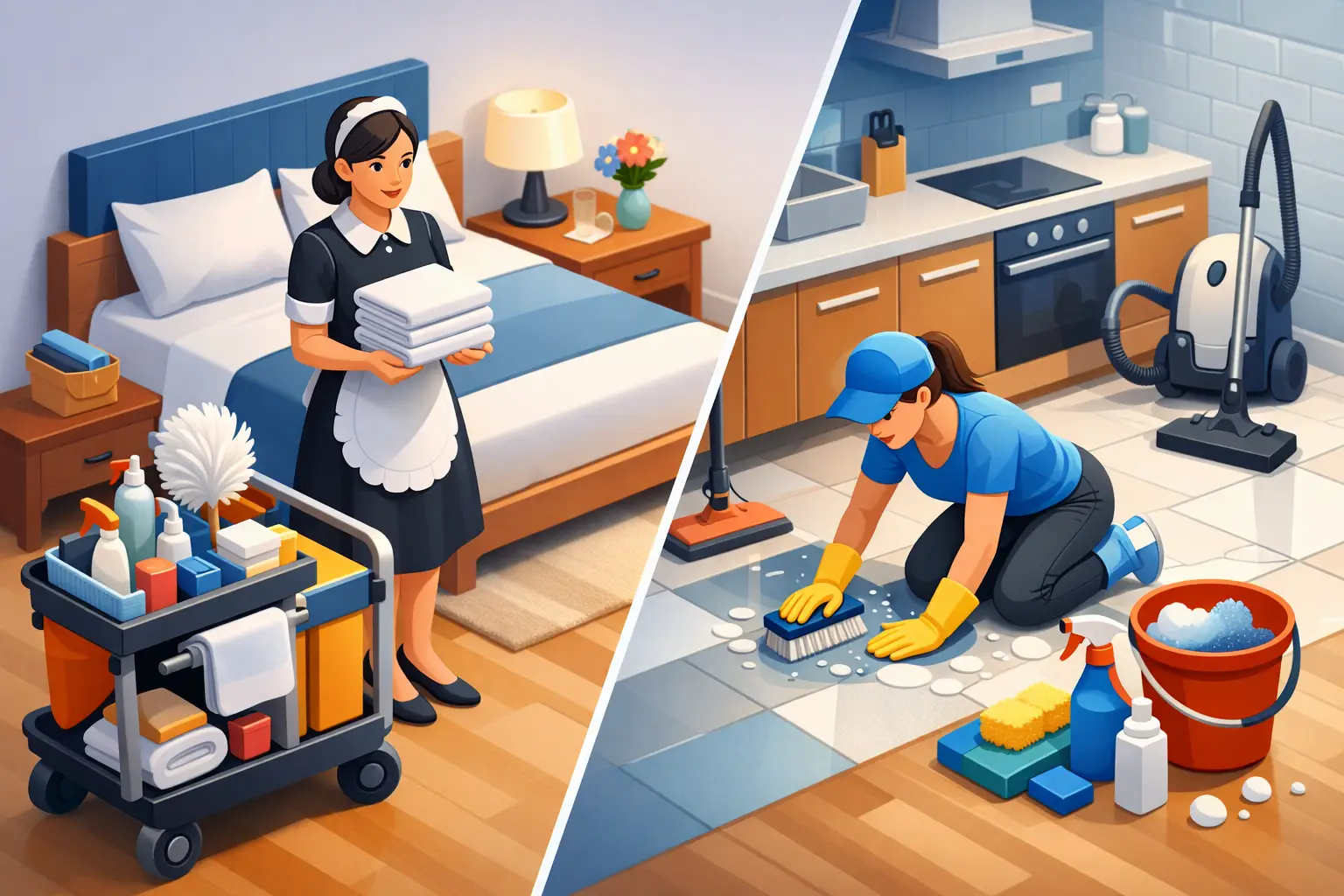 Maid Service vs House Cleaning Differences