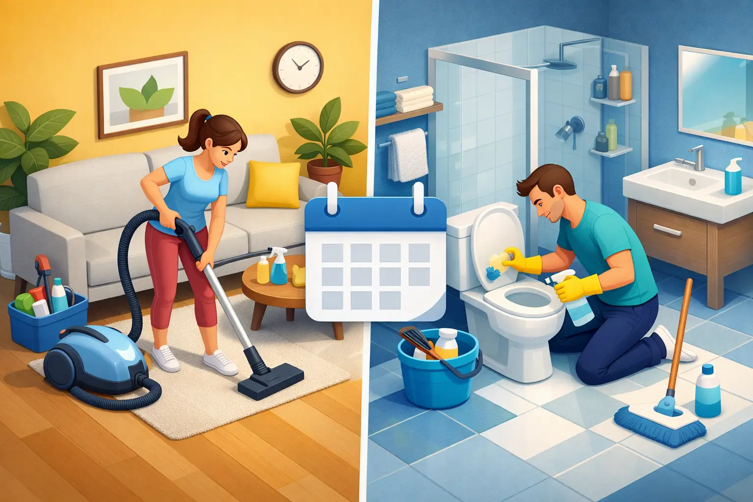 Weekly Versus Monthly Cleaning for Your Home