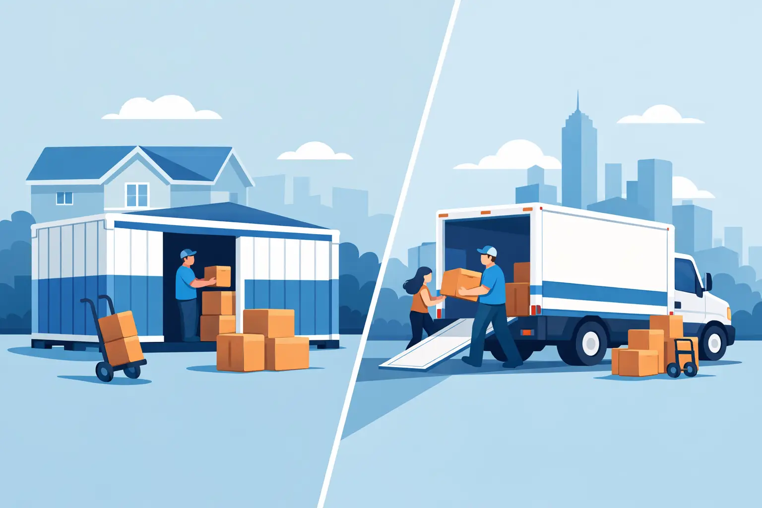 Moving Containers Versus Rental Trucks: Which Fits?