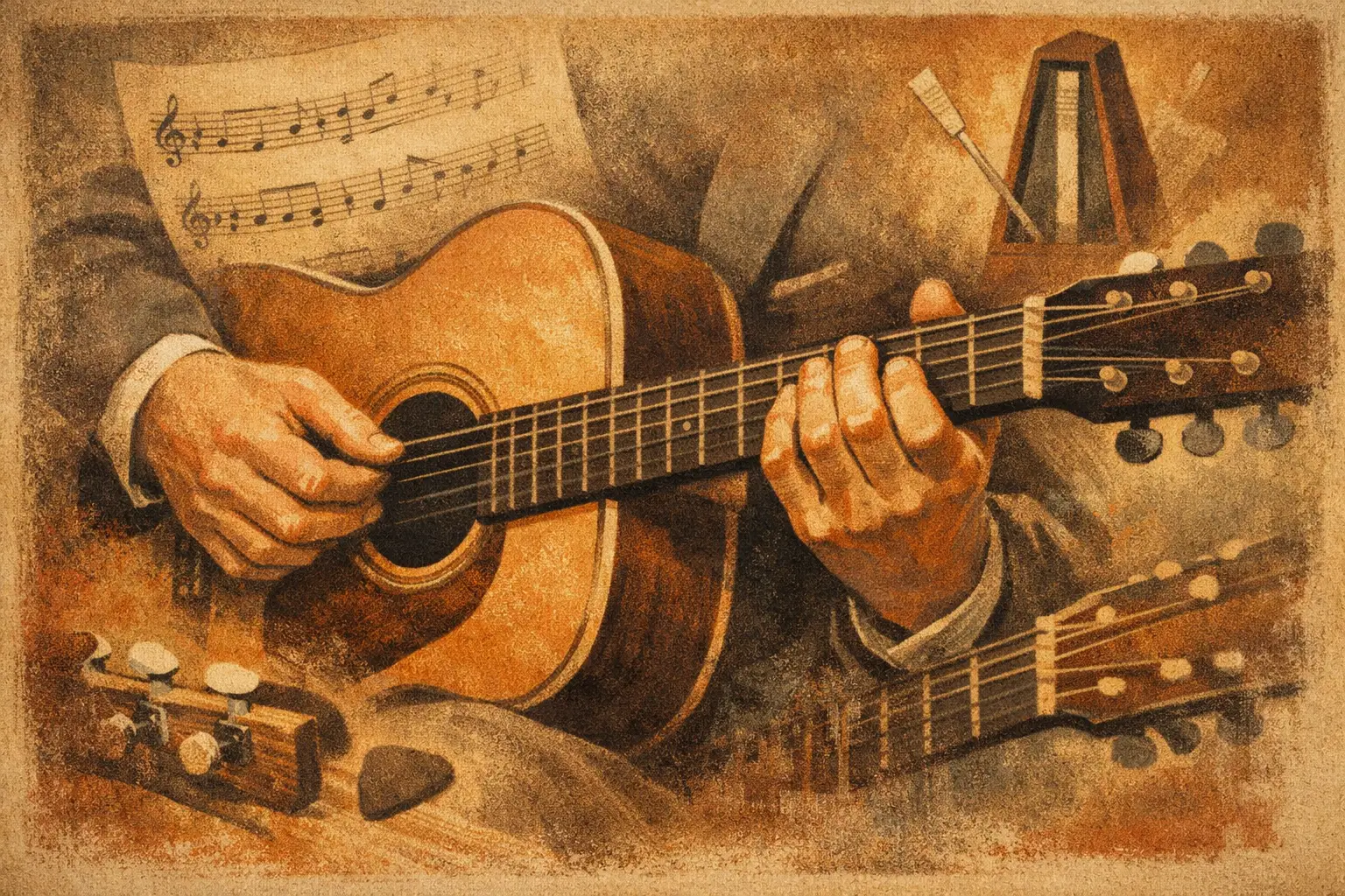 Come aumentare la precisione musicale alla chitarra