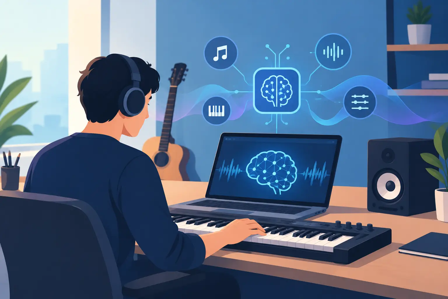 Intelligenza artificiale nello studio musicale