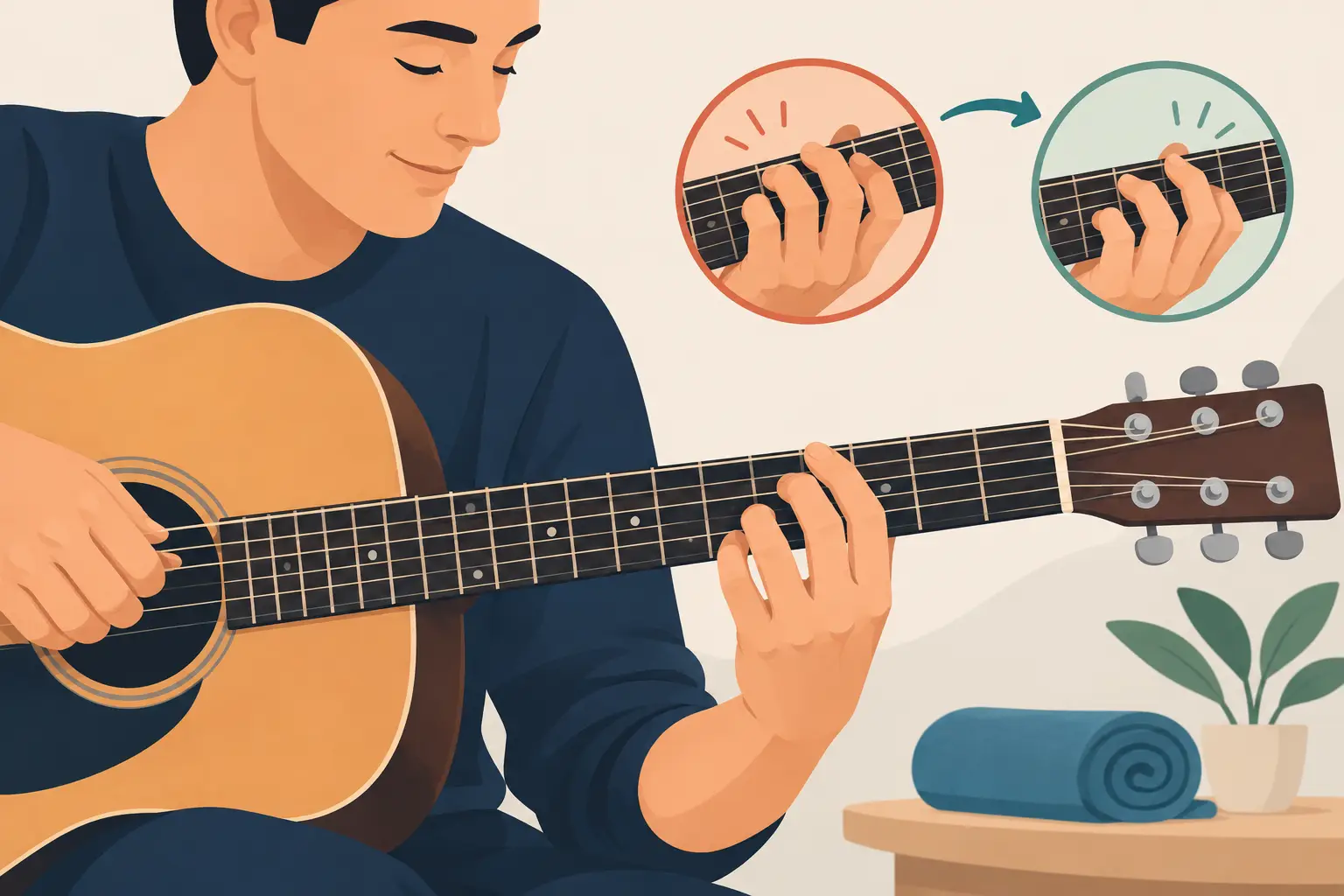 Perché dita rigide sulla chitarra e come scioglierle
