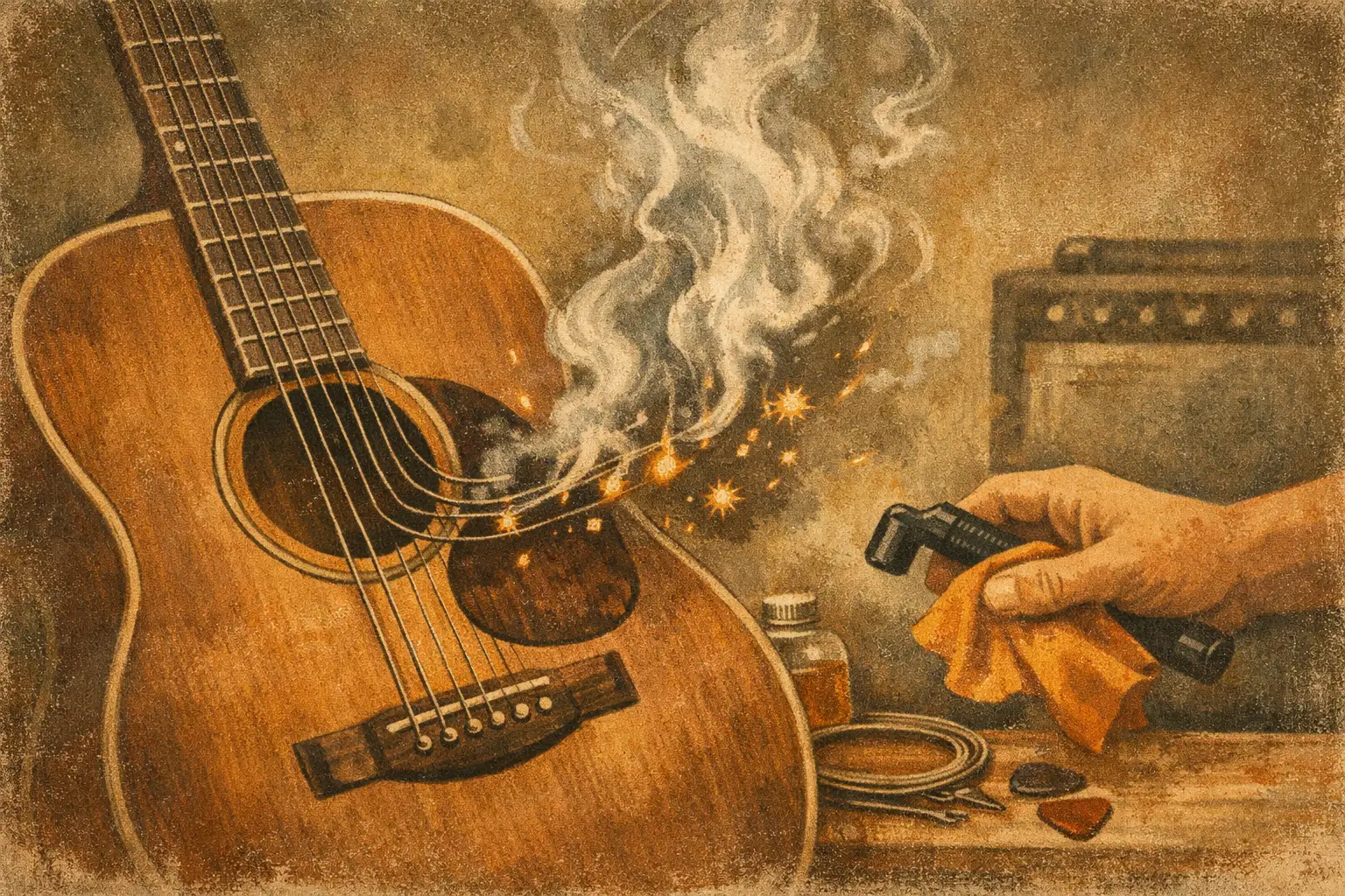 Perché frigge la chitarra? Cause e rimedi