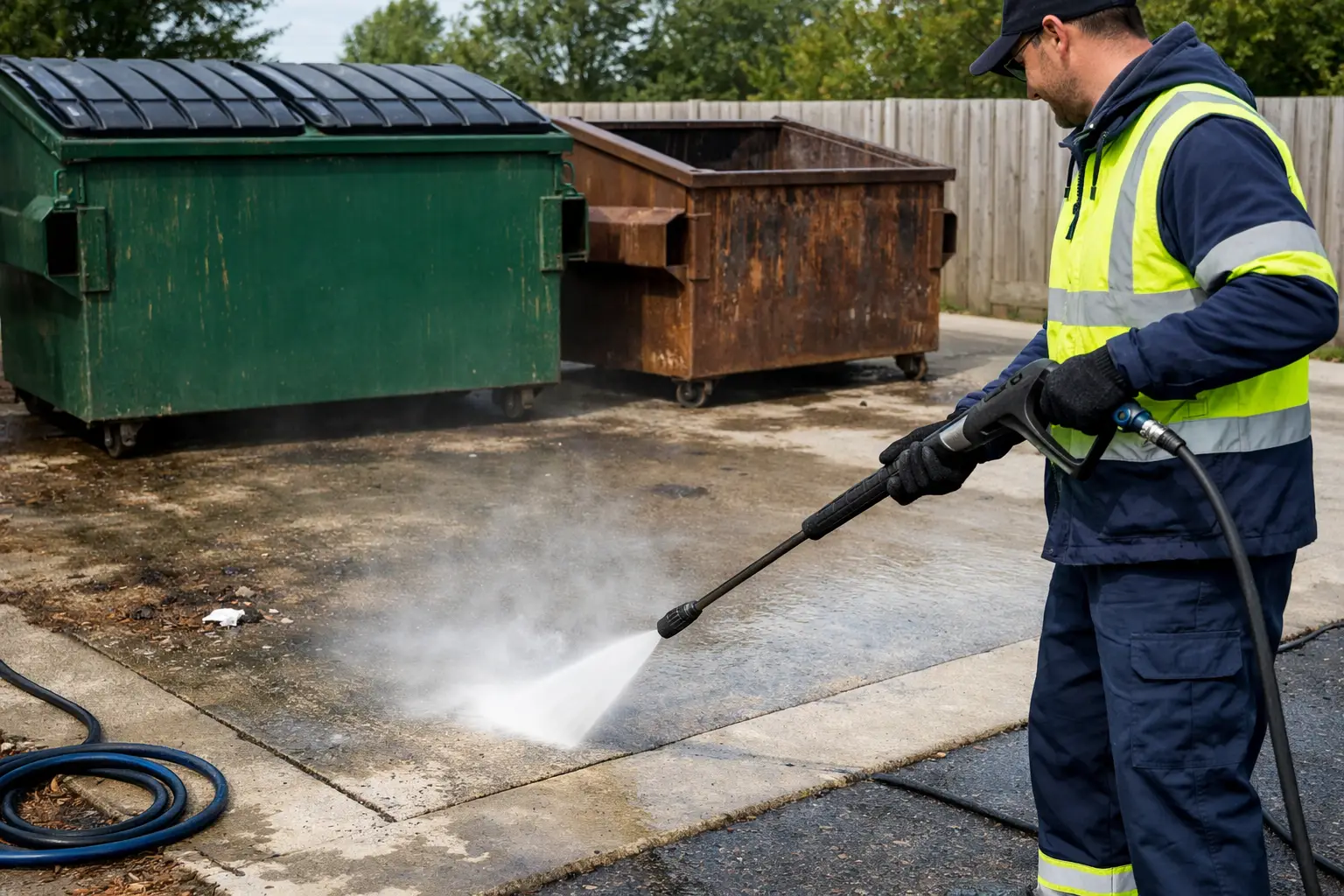 How to Clean Dumpster Pads the Right Way