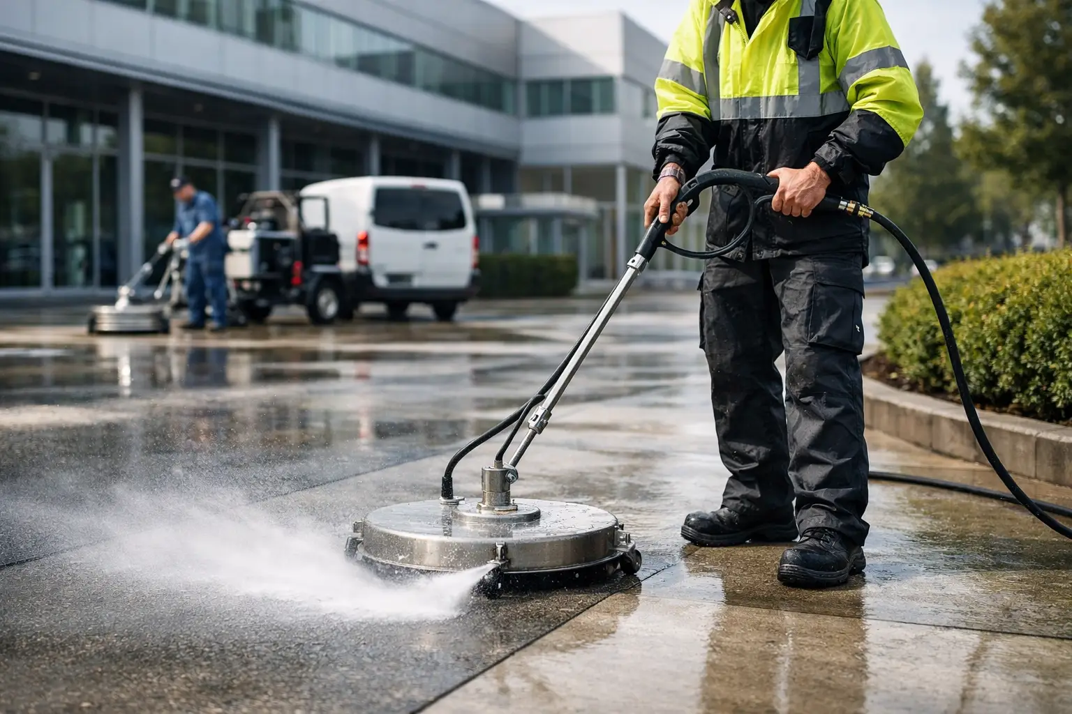 Concrete Cleaning Services for Commercial Sites