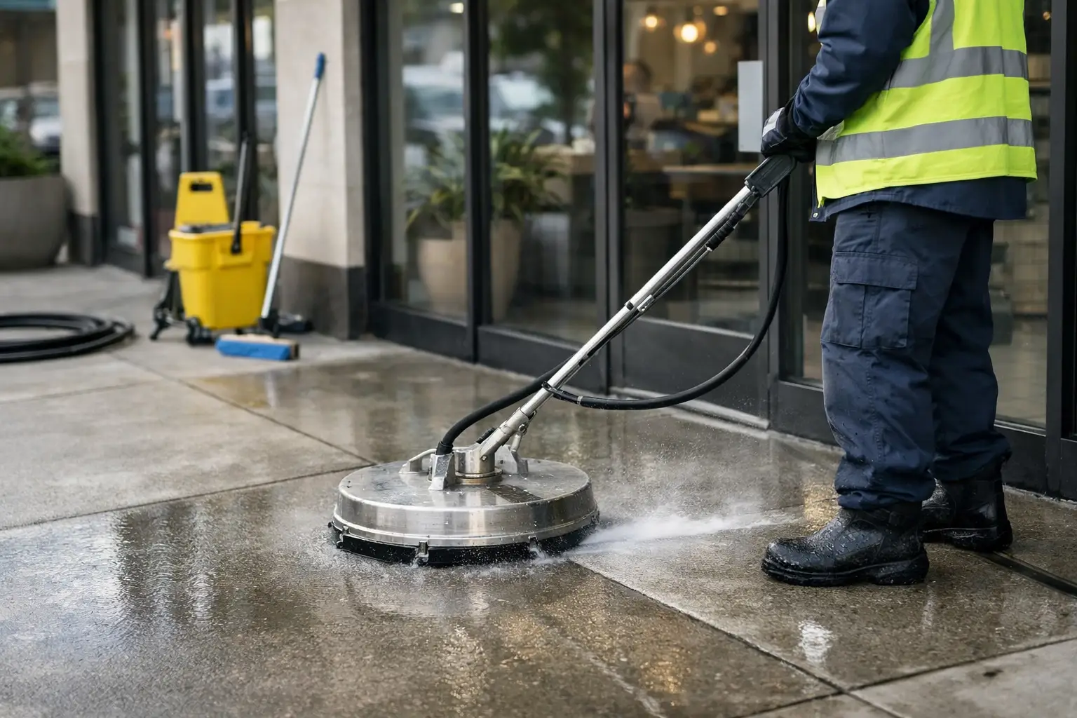 How to Clean Storefront Concrete Properly