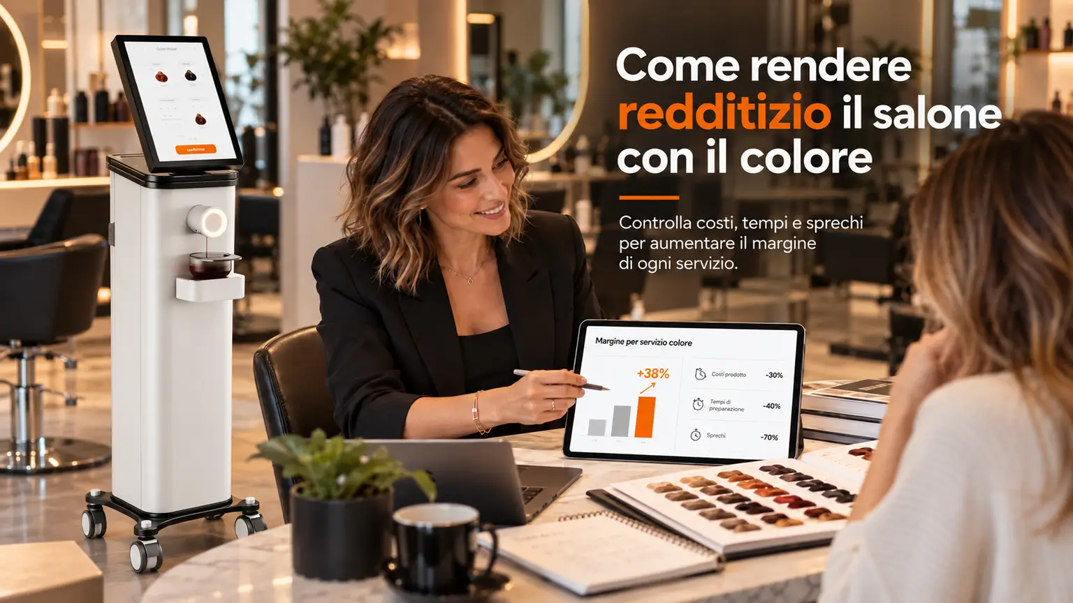 Come rendere redditizio il salone con il colore