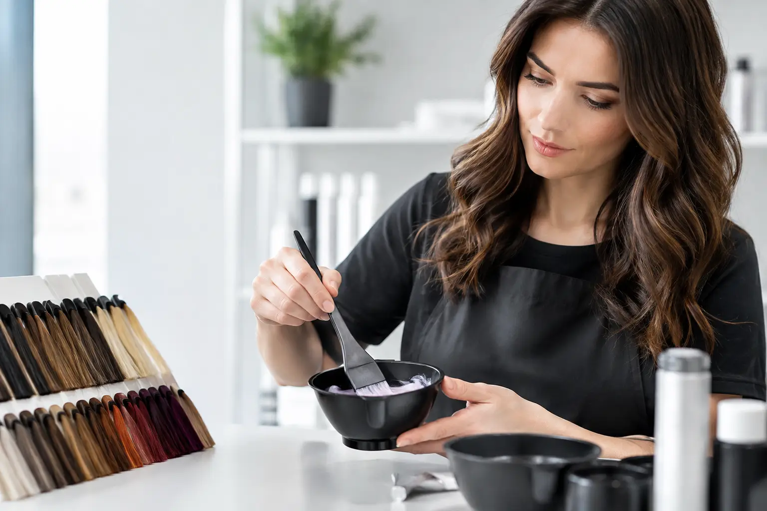 Sistema per miscele colore capelli: più controllo