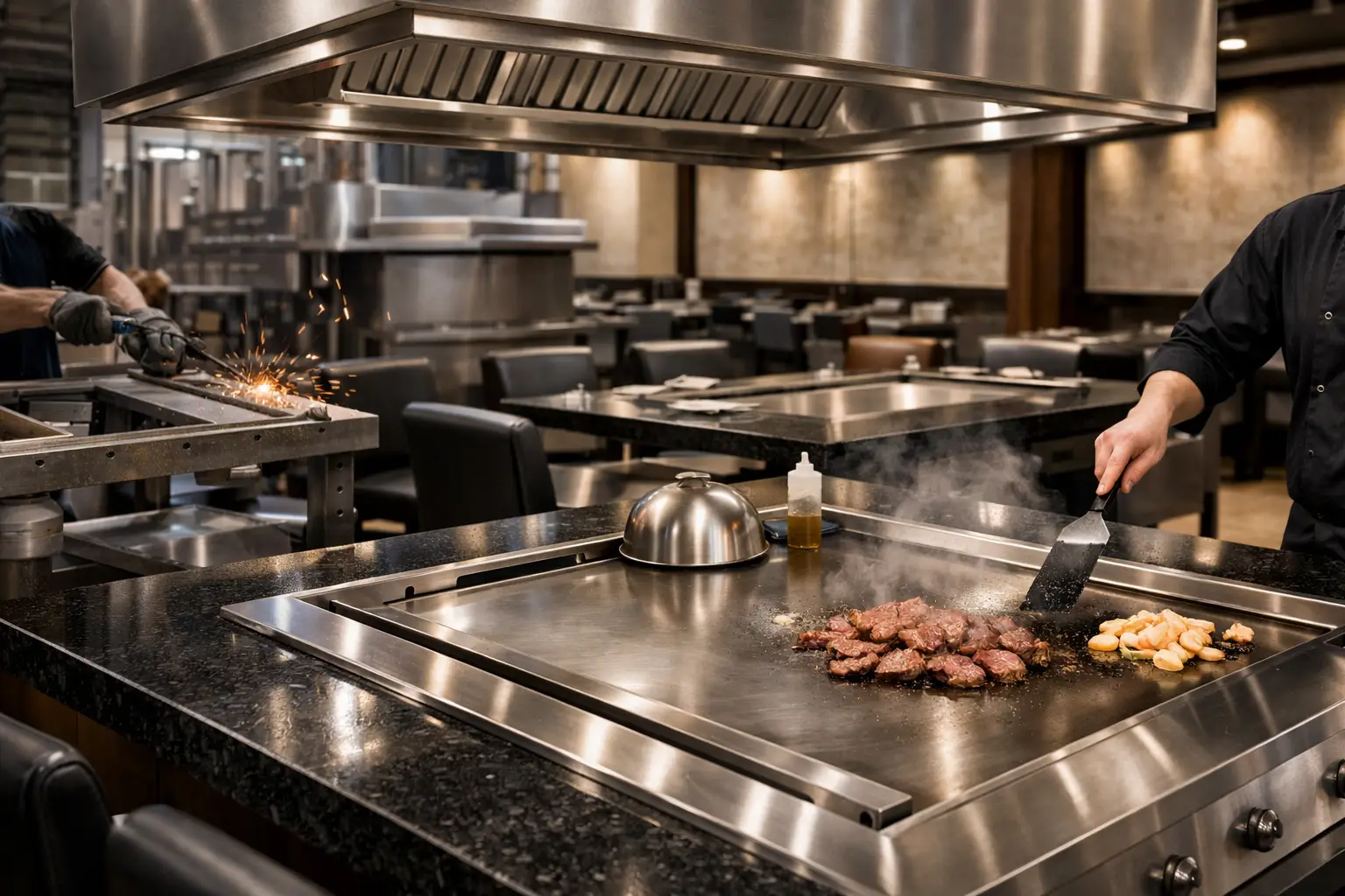 How to Choose a Commercial Hibachi Grill Table OEM