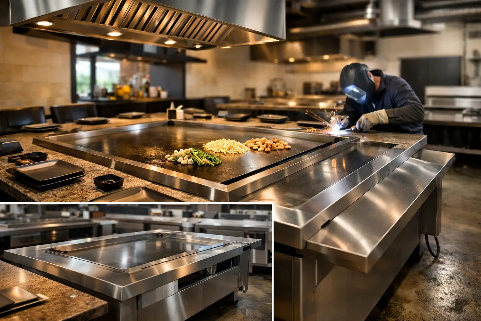 Hibachi Grill Table Specifications for Restaurants