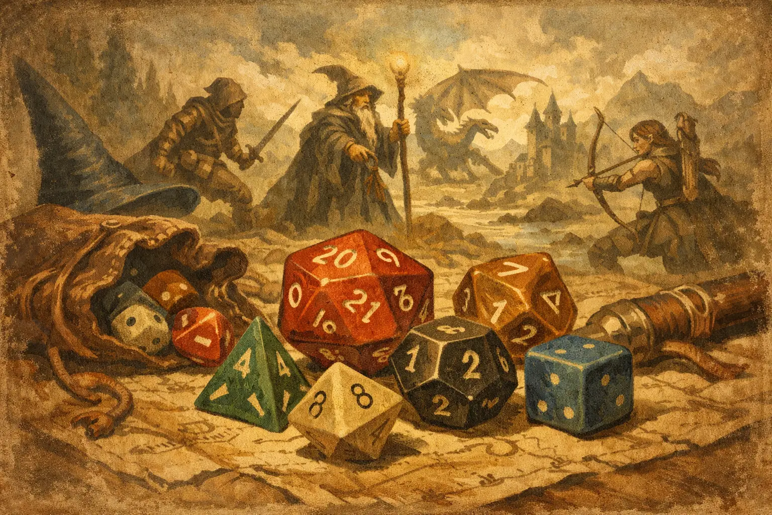 How Fantasy Roleplay Dice Work in Your Adventure