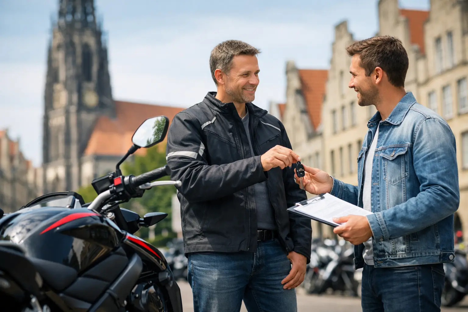Motorrad verkaufen in Münster: Ablauf und Tipps