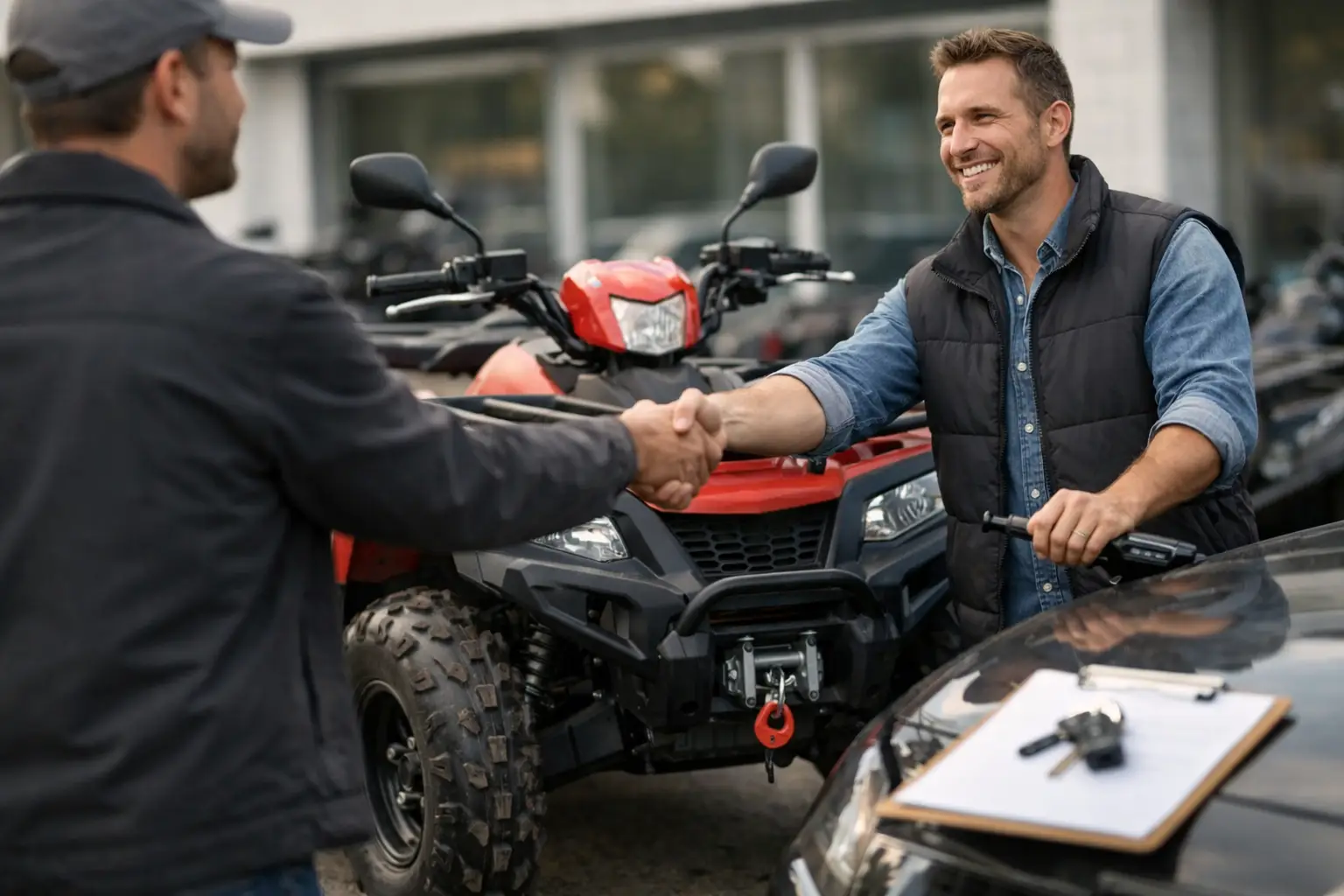 Gebrauchtes Quad an Händler abgeben - so geht's