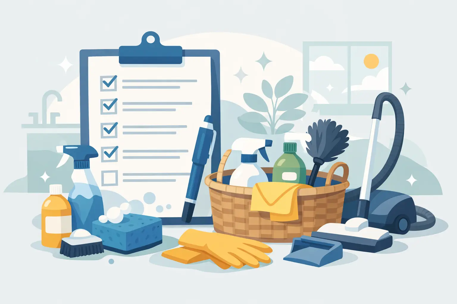 Domestic Cleaning Checklist Printable Guide