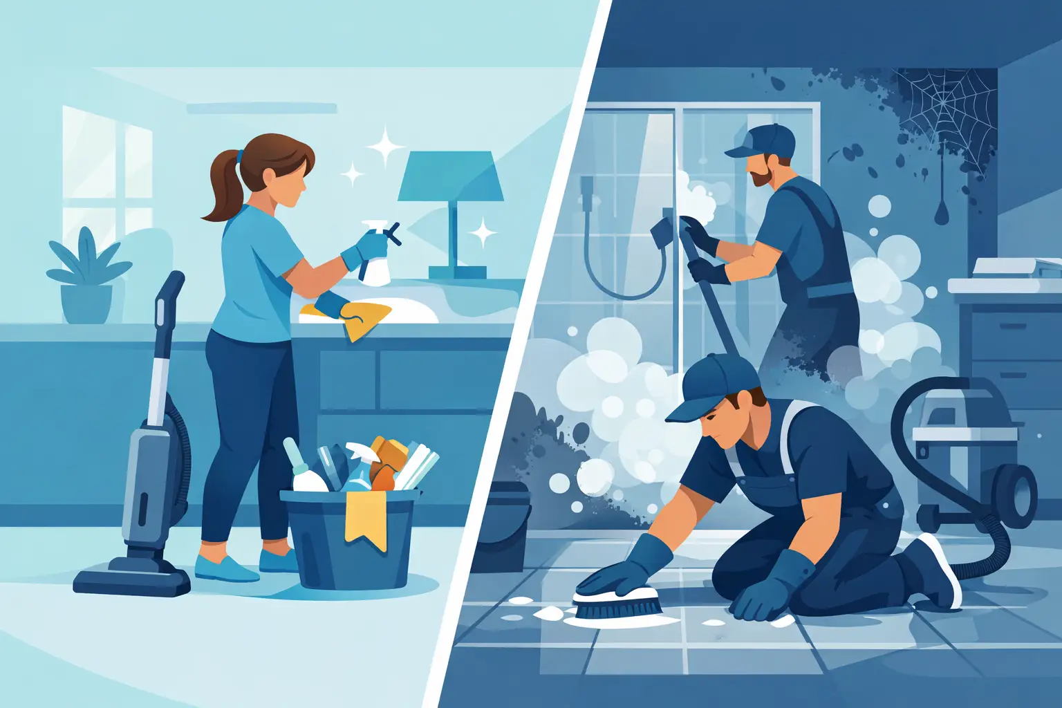 Regular Cleaning vs Deep Cleaning