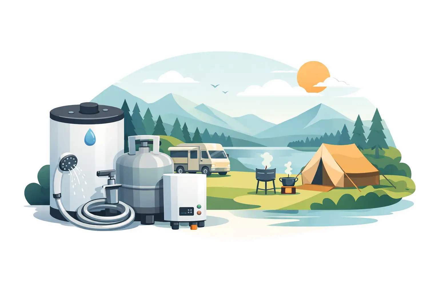 Varmvattenberedare för camping - rätt val