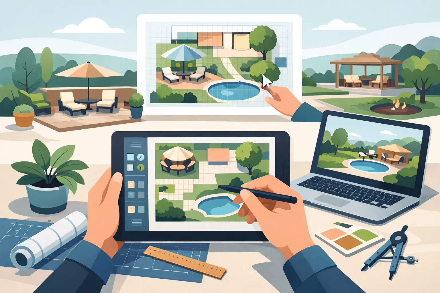 How to Use a Free Outdoor Space Planning Tool