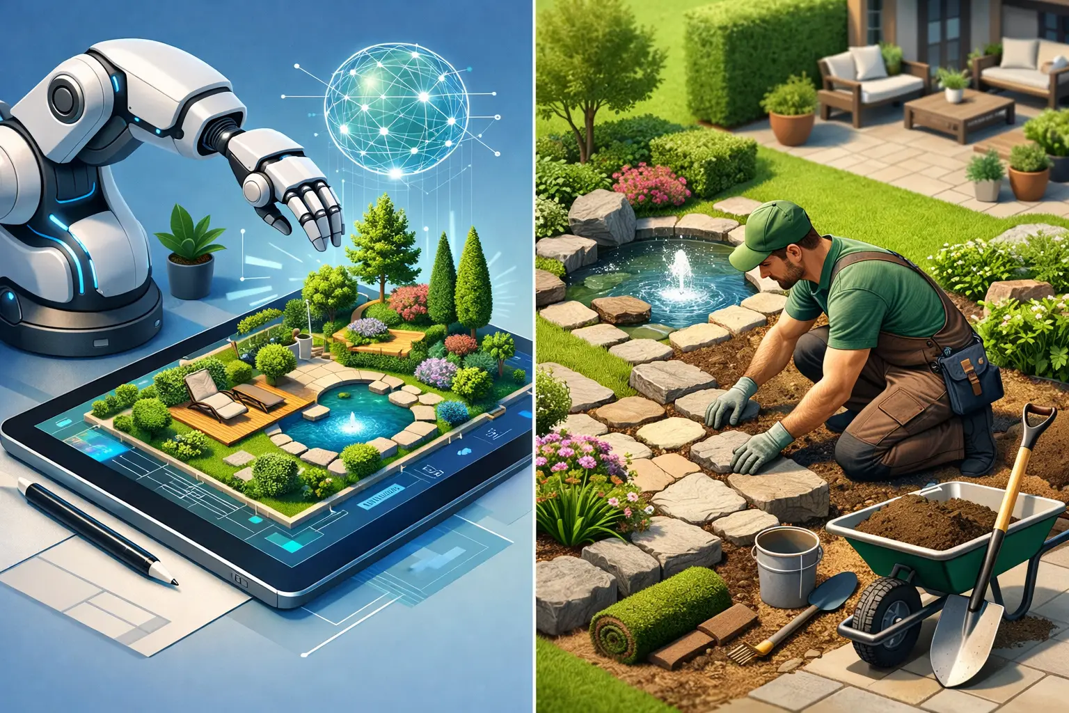 AI Garden Design vs Landscaper: Which Fits?