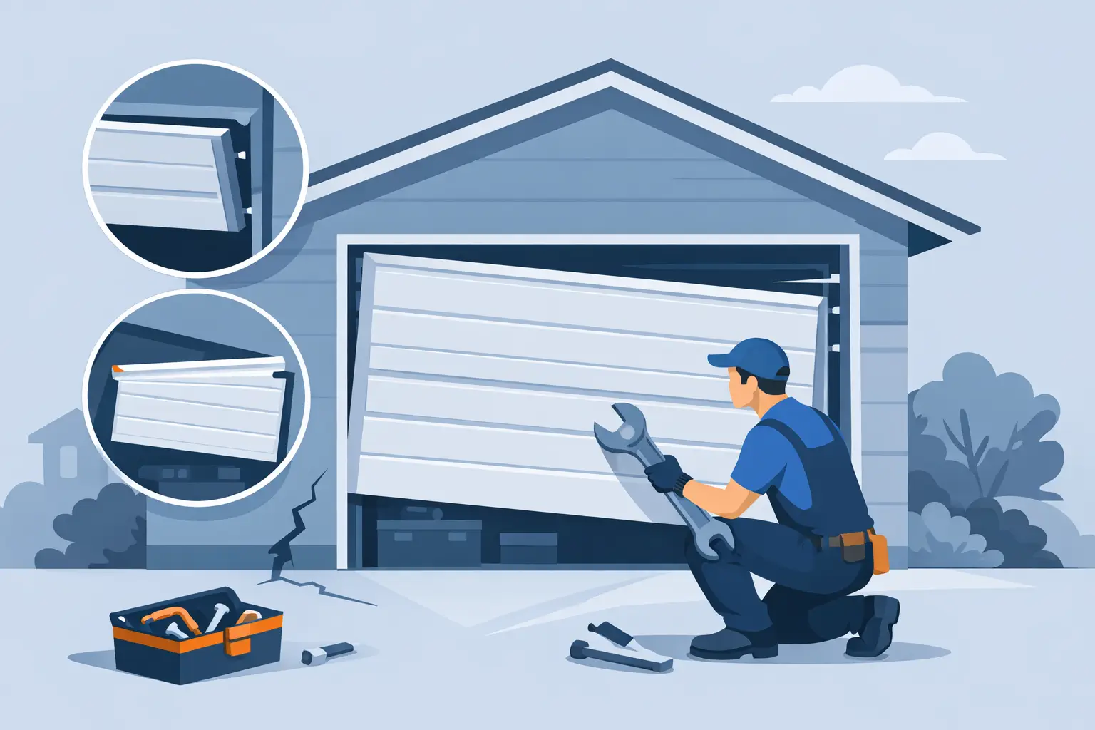 How to Fix Garage Door Misalignment Safely