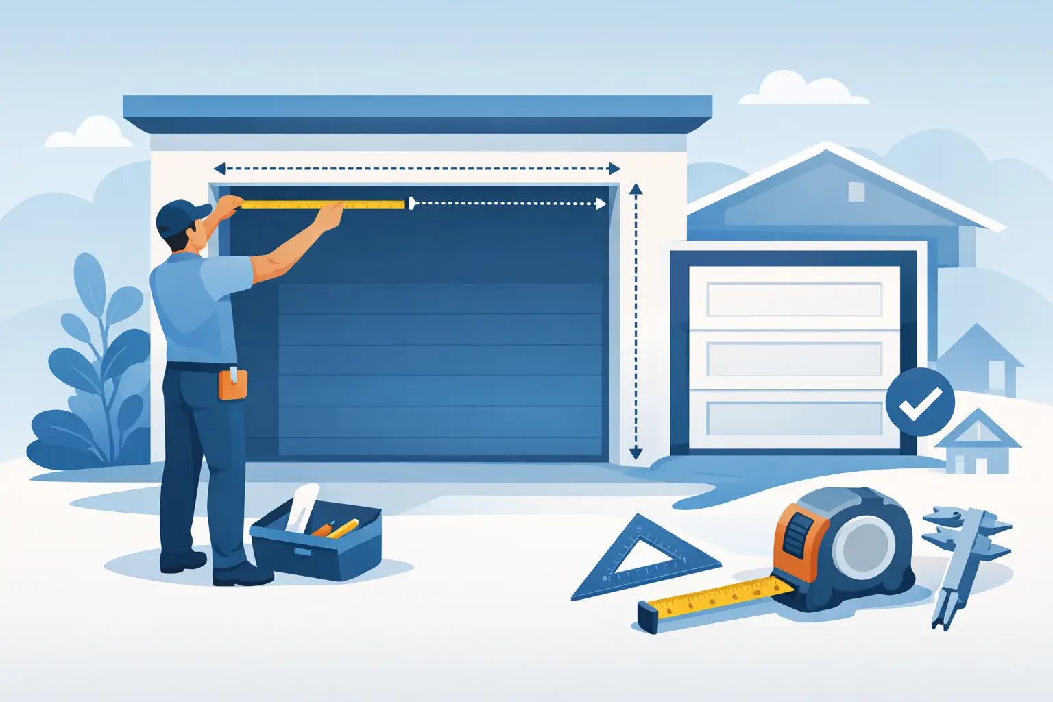 How to Measure Garage Opening for a New Door