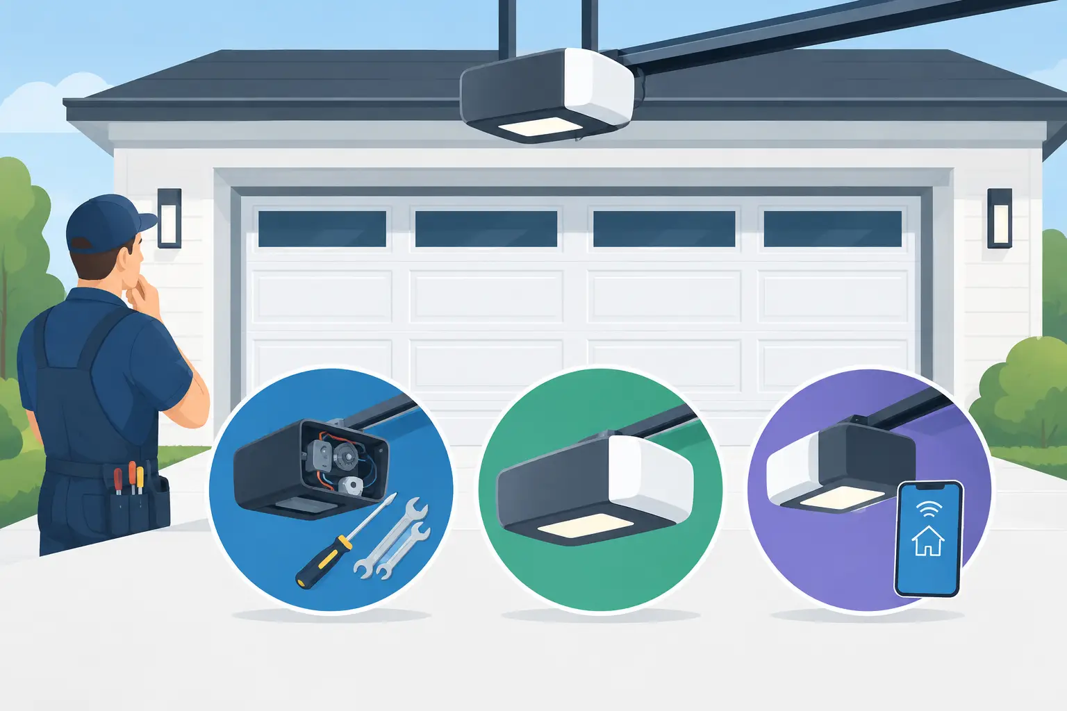 Garage Door Openers: Repair, Replace, or Upgrade
