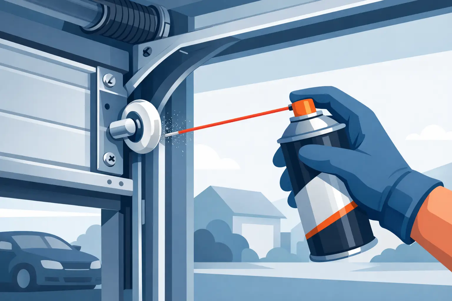 How to Lubricate Garage Rollers the Right Way