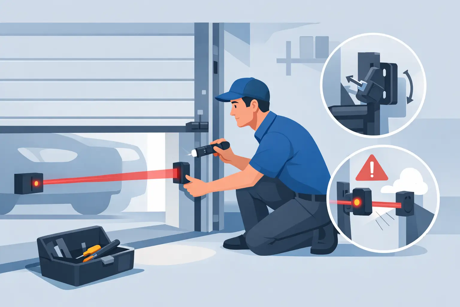 How to Inspect Garage Sensors for Problems
