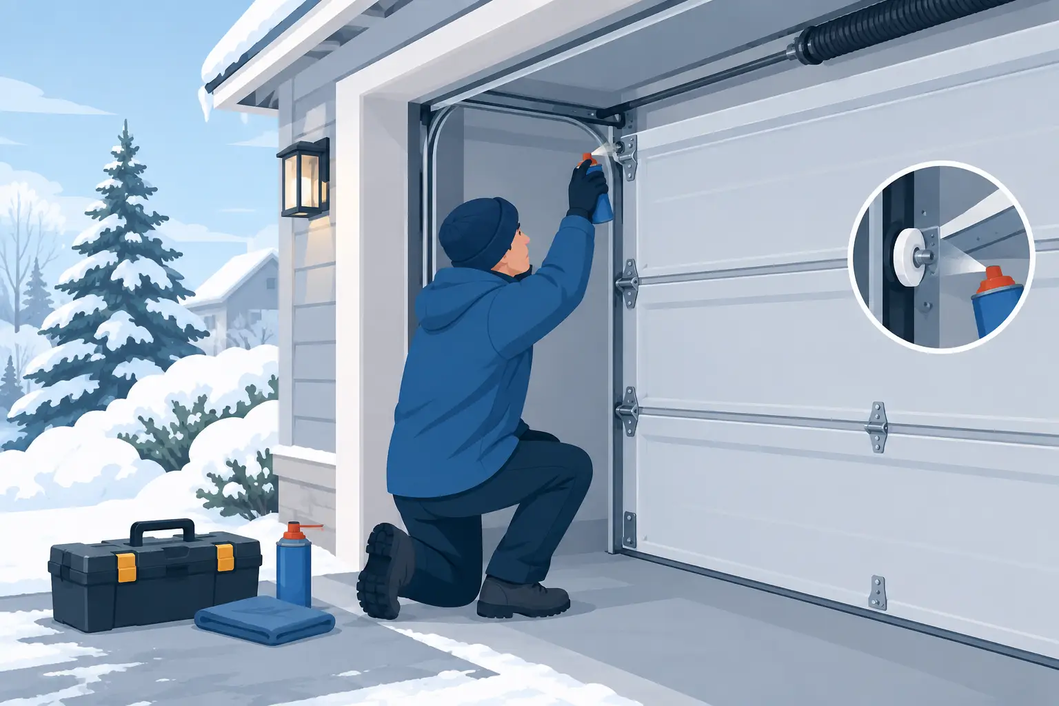How to Winterize Garage Door System Before Snow