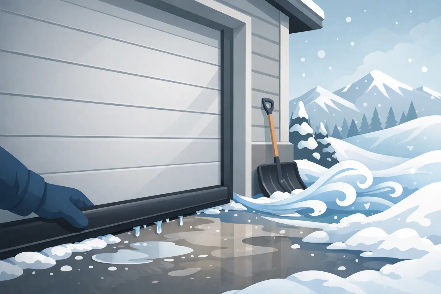 Garage Door Weather Sealing for Wyoming Winters