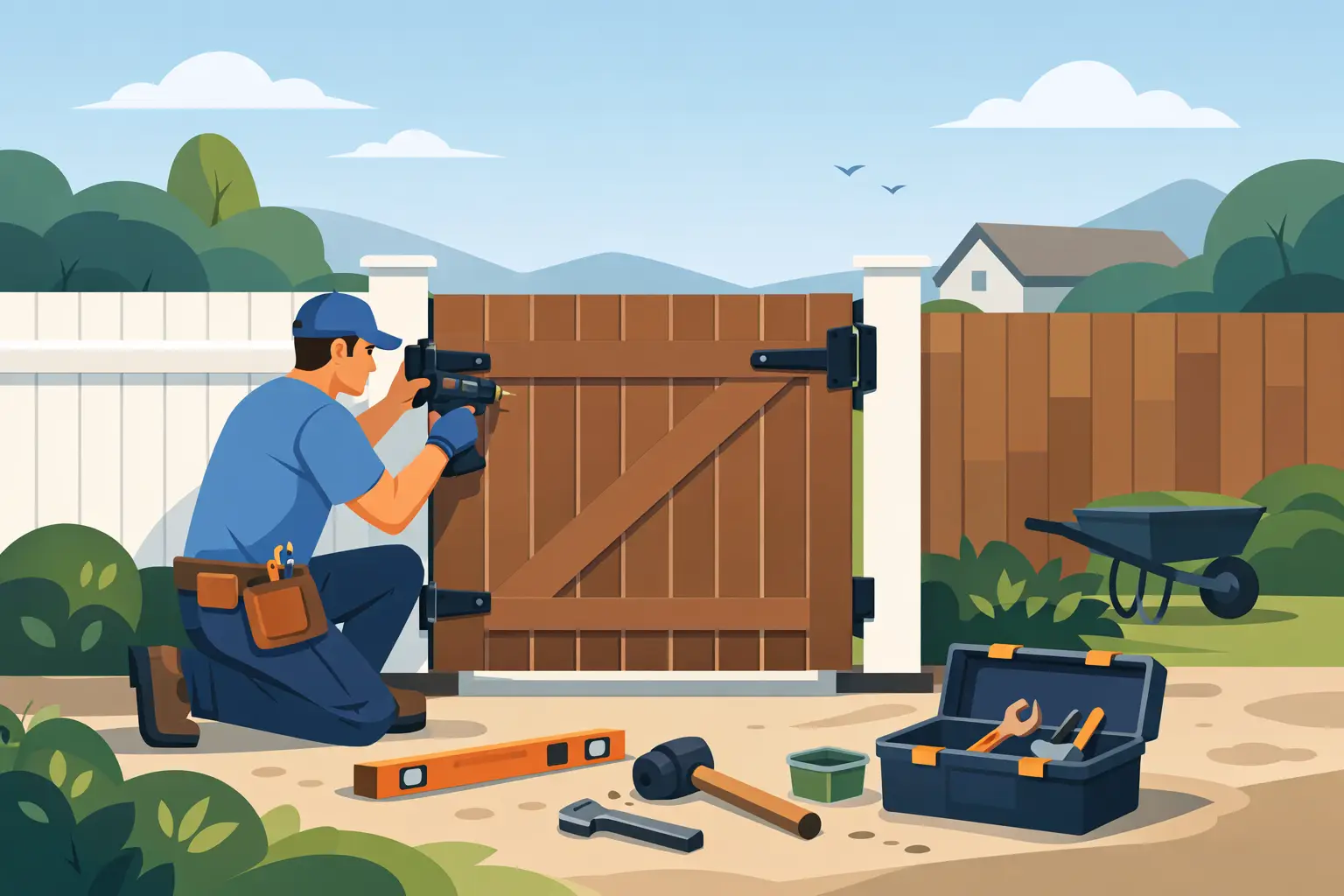 How to Install a New Gate Properly