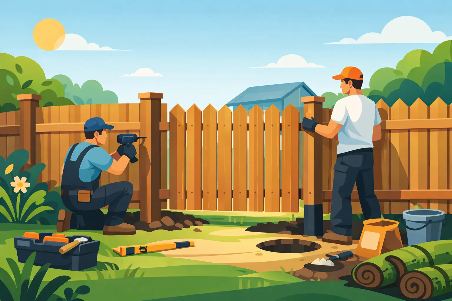 New Garden Fence Installation Done Right