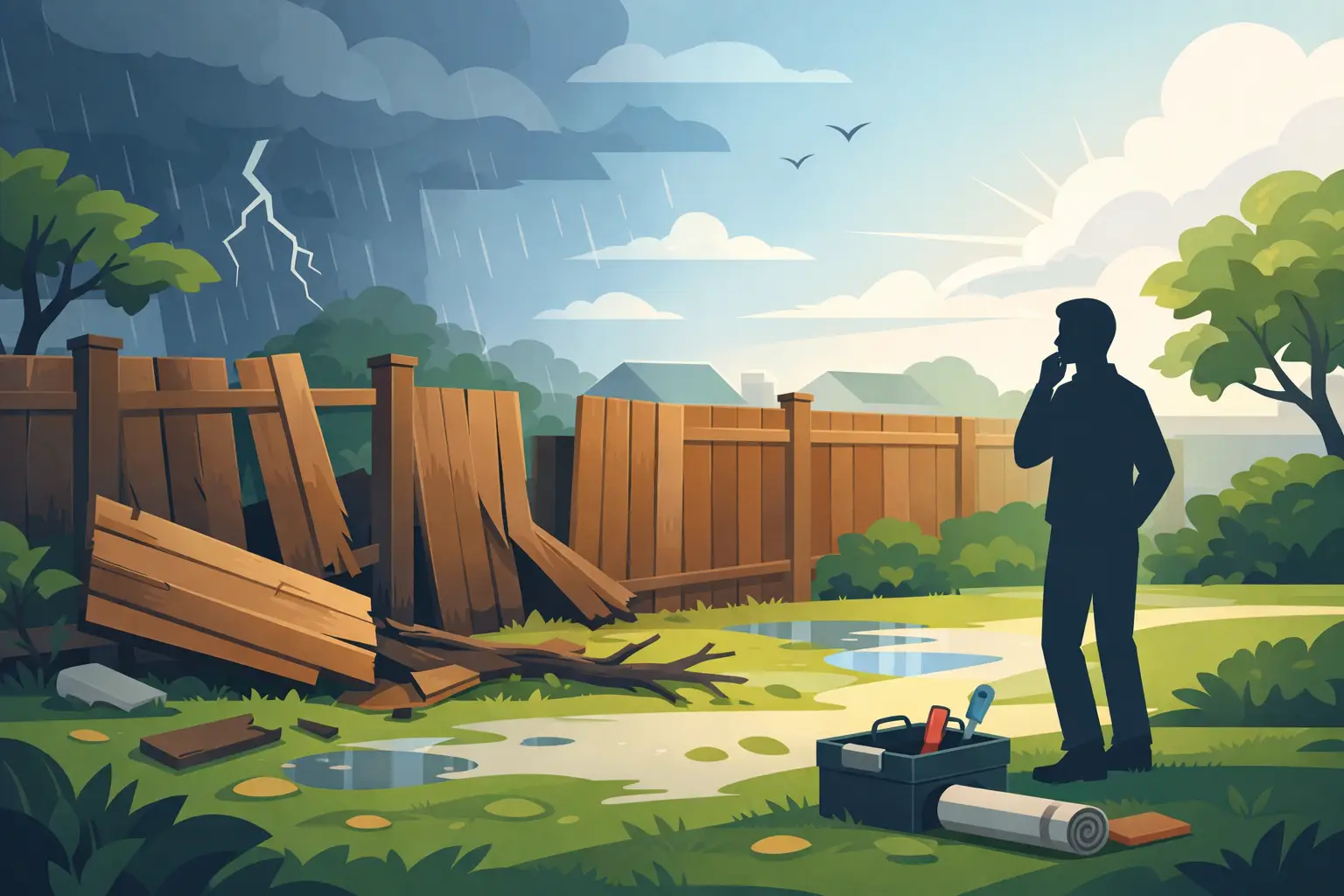 Fence Panels After Storm Damage: What Next?