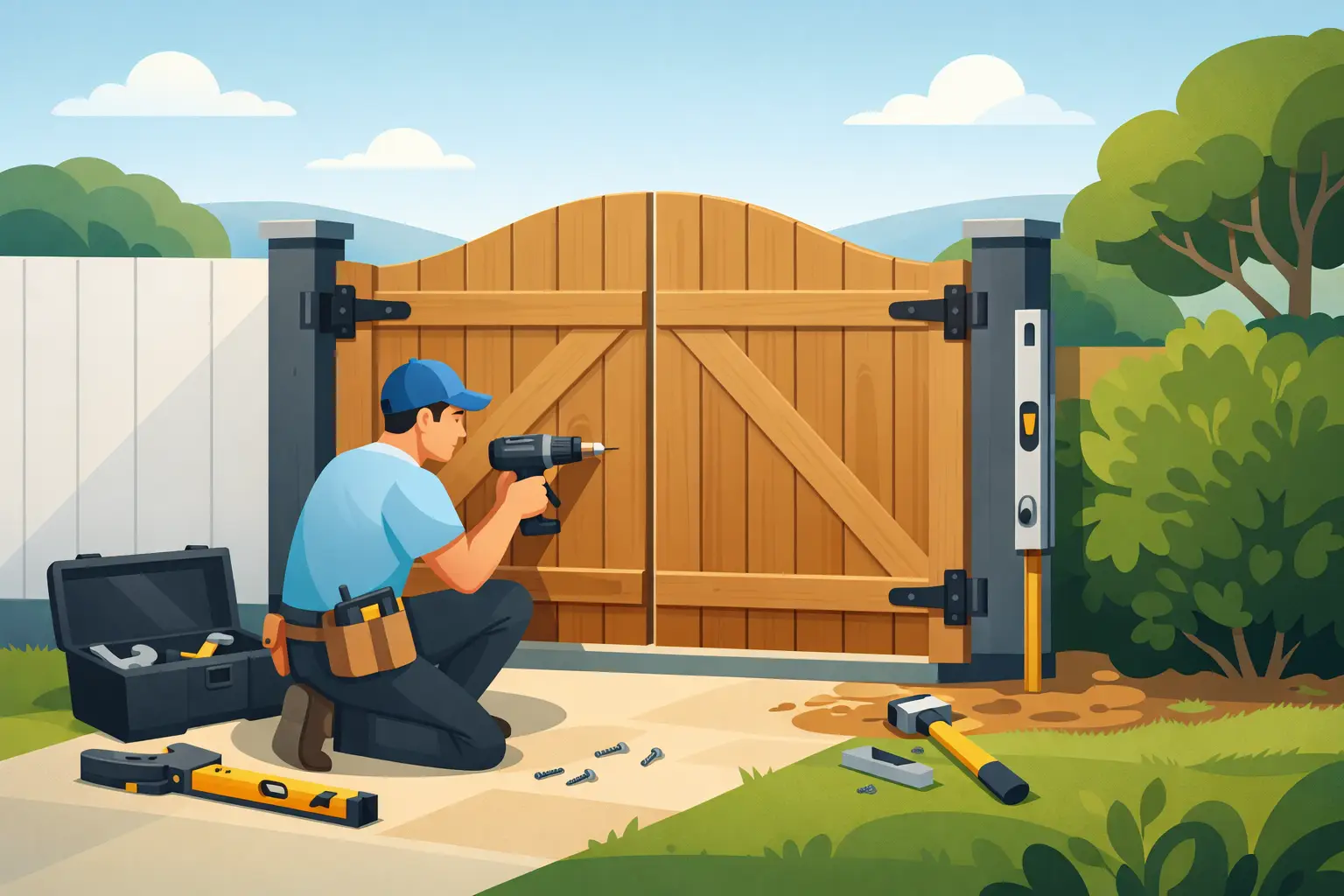 How to Install a New Gate Properly